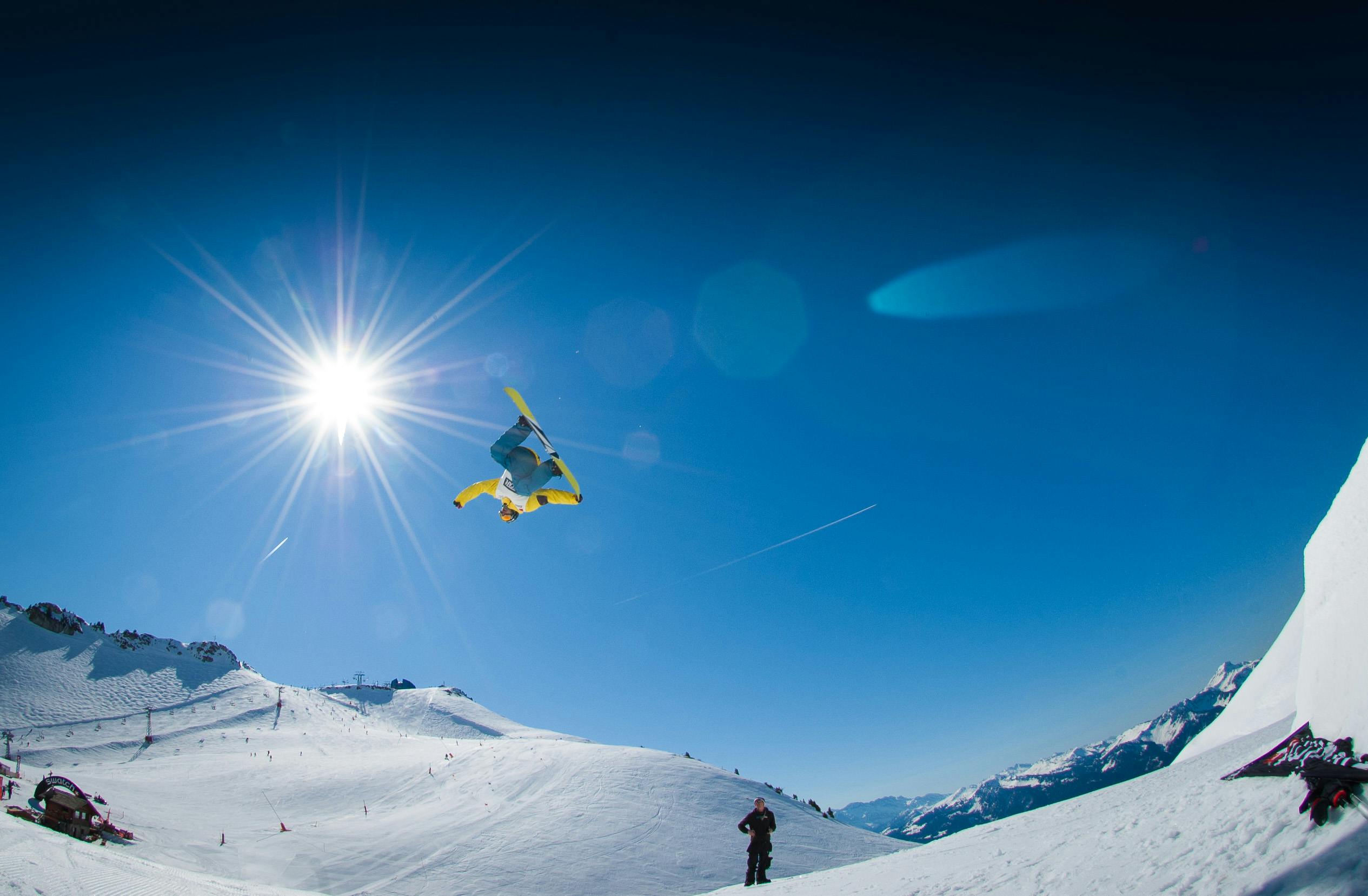 Skiing in Gulmarg in January