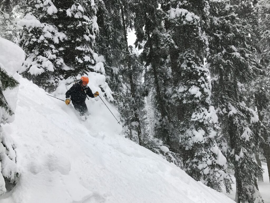Skiing in Gulmarg in February